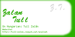 zalan tull business card